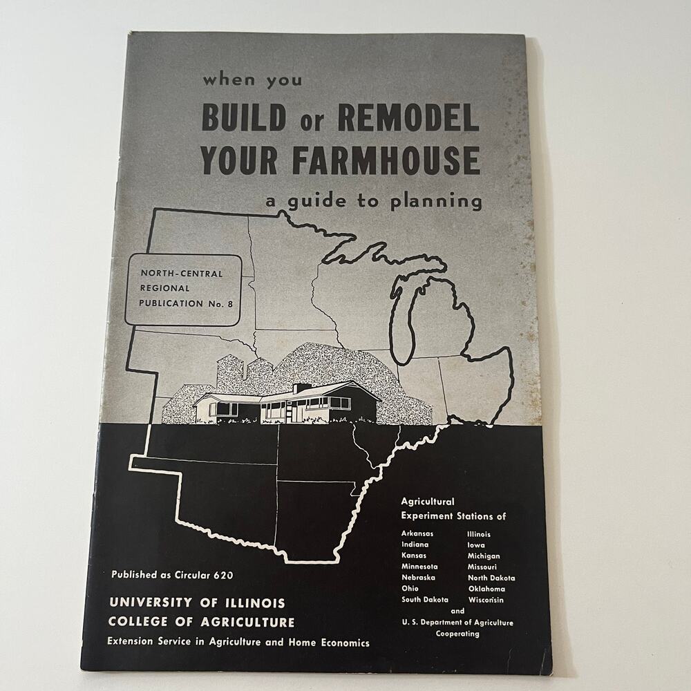 Planning Guide to Build or Remodel Your Farmhouse 1948 Farmers Bulletin TK2-XB3 - Picture 1 of 2